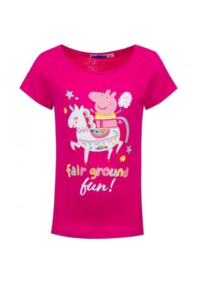 Peppa Pig T-Shirt Peppa Fair Ground Fun Mädchen Kurzarm-Shirt Oberteil von Peppa Pig