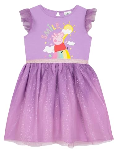 Peppa Wutz Kleid | Kleider Für Mädchen | Party Kleid | Lila 104 von Peppa Pig