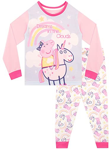 Peppa Wutz Mädchen Schlafanzug Rosa 104 von Peppa Pig