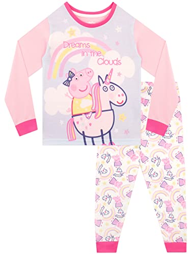 Peppa Wutz Mädchen Schlafanzug Rosa 92 von Peppa Pig