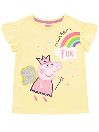 Peppa Wutz Mädchen T-Shirt Gelb 98 von Peppa Pig