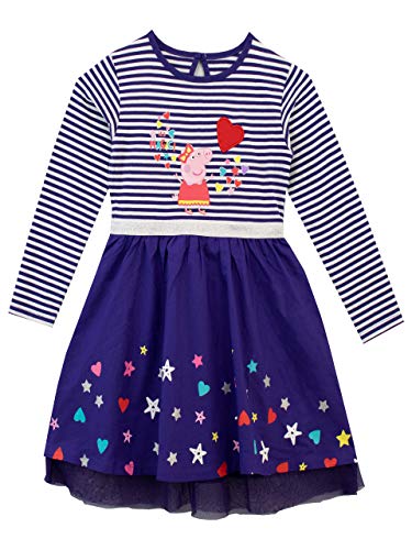 Peppa Wutz Mädchen Kleid Violett 104 von Peppa Pig