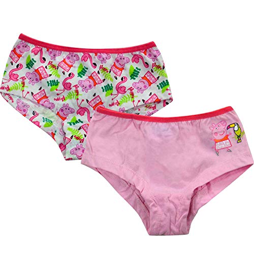 Peppa Wutz – Mädchen Panty 2er Pack Gr. 122/128 Unterhose Kinder Unterwäsche von Peppa Wutz