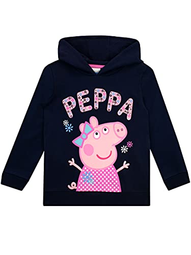 Peppa Wutz Mädchen Peppa Pig Sweatshirt blau 122 von Peppa Pig