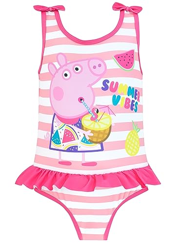 Peppa Wutz Mädchen Peppa Wutz Badeanzug, Rosa, 110 (Herstellergröße: 4 - 5 Jahre) von Peppa Pig