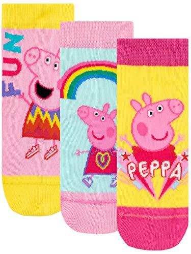 Peppa Wutz Mädchen Socken Packung mit 3 Paar Paar Mehrfarbig 31/36 von Peppa Pig