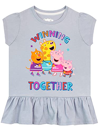 Peppa Wutz Mädchen T-Shirt Peppa Pig Violett 128 von Peppa Pig