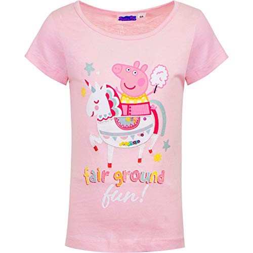 Peppa-Wutz Peppa Pig Mädchen T-Shirt (Pink 3, 110) von Peppa-Wutz