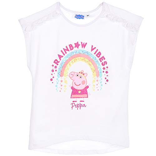 Peppa-Wutz Peppa Pig Mädchen T-Shirt (Weiss 2, 116) von Peppa-Wutz