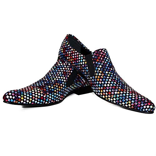 Modello Discosino - EU 43 - US 10 - UK 9 - 28 cm - Handgemachtes Italienisch Bunte Herrenschuhe Lederschuhe Herren Mehrfarbig Mokassins Müßiggänger und Slip-Ons - Rindsleder Weiches Leder - Schlüpfen von PeppeShoes