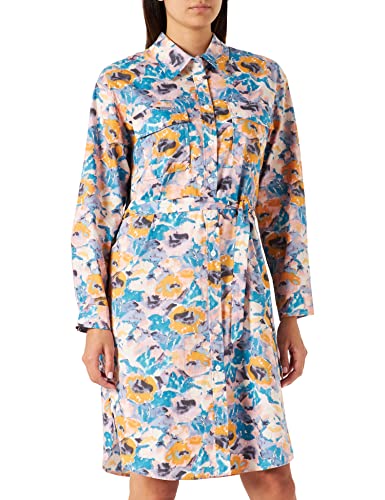 Peppercorn ,Women's ,Damina Shirt Dress Curved, 0065P Ant. White Print ,24 von Peppercorn