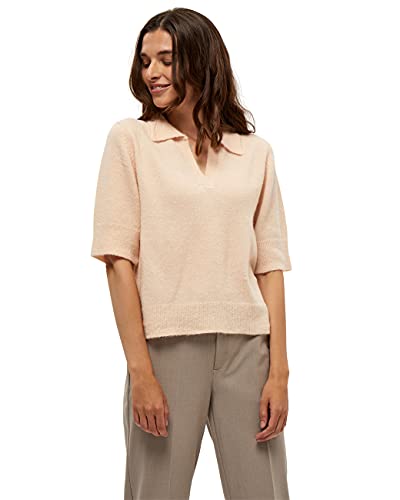 Peppercorn ,Women's ,Dinea Short Sleeve Pullover, 4651M Rose Blossom Pink melange ,S von Peppercorn