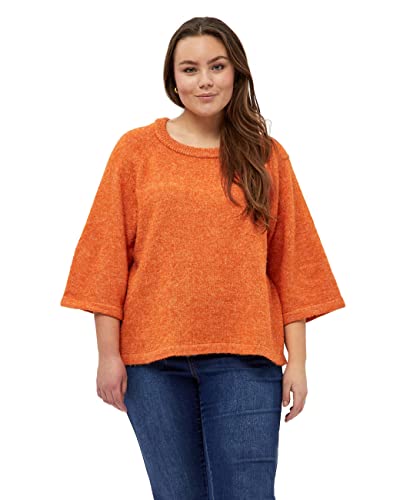 Peppercorn ,Women's ,Penelope 3/4 Sleeve Pullover, 6835M APRICOT ORANGE MELANGE ,XS von Peppercorn