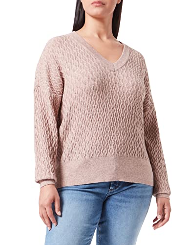 Peppercorn ,Women's ,Rosalia V-Neck Pullover, 0273M WARM SAND MELANGE ,L von Peppercorn