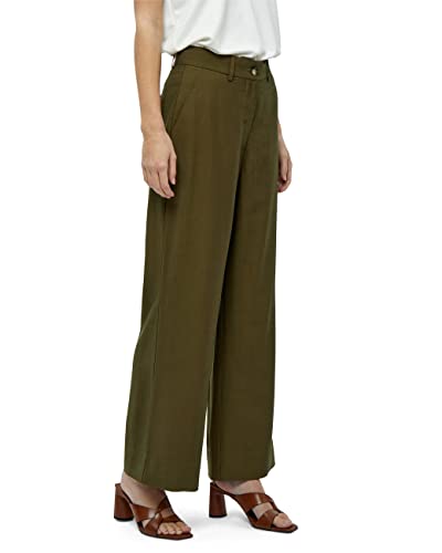 Peppercorn Damen FEBE Hose mit hoher Taille und weitem Bein, 3820 Capers, 44 von Peppercorn