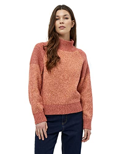 Peppercorn Damen Genessa Pullover mit Hohem Kragen Pink L von Peppercorn