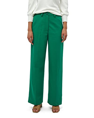 Peppercorn Damen Ginette High Waisted Breit Bein Grün | Herbst Größe 34 Hose, 3205 Bright Green von Peppercorn