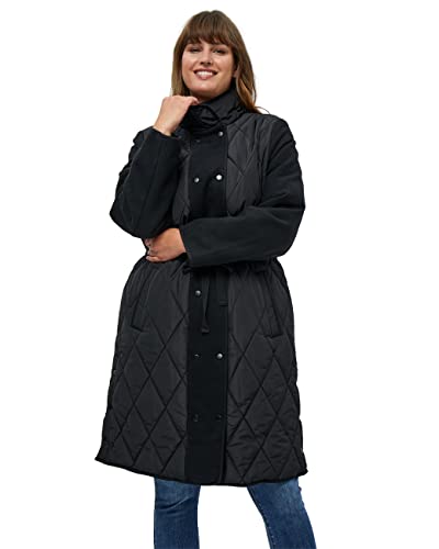 Peppercorn Damen Glorianna Gepolsterter Mantel Curve Schwarz 44 von Peppercorn