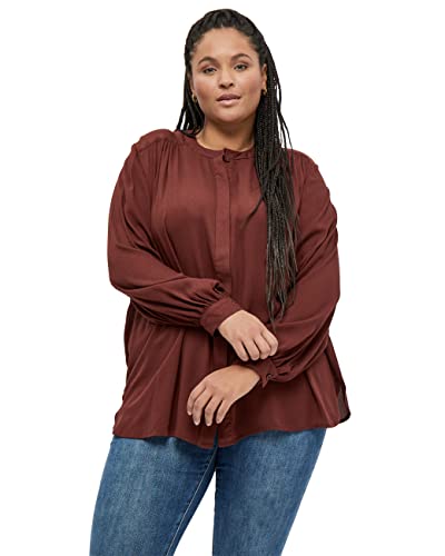 Peppercorn Damen Hayden Shirt Curve Rot 44 von Peppercorn