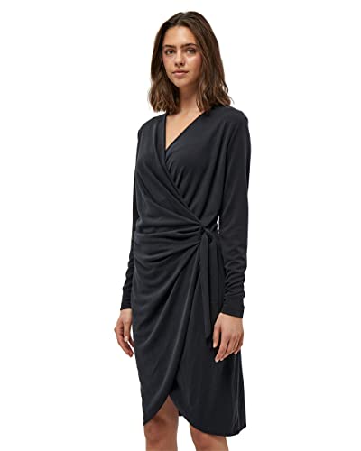 Peppercorn Damen Lana 4 Wickelkleid, Schwarz, X-Small von Peppercorn