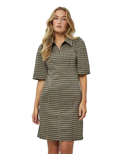 Peppercorn Damen Luna Kurzes halblangen Ärmeln Kurzärmliges Kleid, 0273P WARM Sand Print, M von Peppercorn