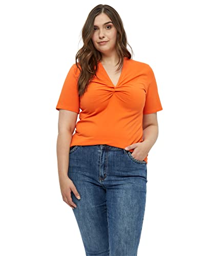 Peppercorn Damen Nina V-Ausschnitt Knoten Top Curve, 6740 Firecracker, 48 von Peppercorn