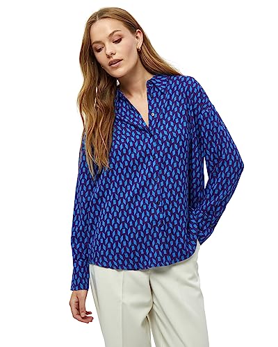 Peppercorn Damen Orella Langarmshirt Langärmeliges Hemd, 1518P Imperial Blue Print, 40 von Peppercorn