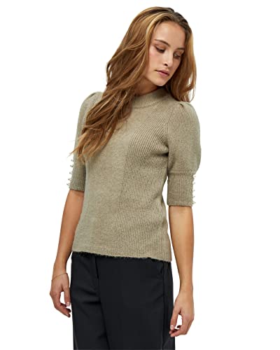 Peppercorn Damen Penelope Pullover mit Puffärmeln Beige L von Peppercorn