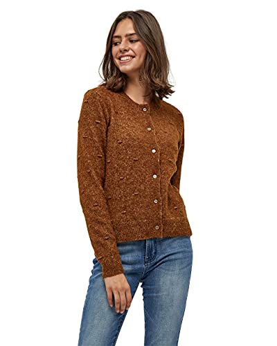 Peppercorn Damen Penelope Strickjacke mit Rundhalsausschnitt, 5073M MONK'S ROBE MELANGE, XS von Peppercorn