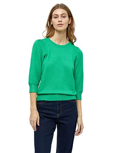 Peppercorn Damen Peppercorn Tana Runden Halsausschnitt 3/4 Ärmel Strickpullover | Pullover Damen in Grün Herbst Pul Pearlknit 3 4 rmel, 3205 Hellgrün, S EU von Peppercorn