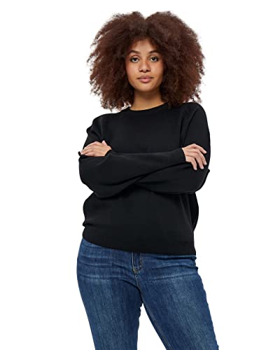 Peppercorn Rosalia Lange Ärmel Strickpullover Kurve | Pullover Damen In Schwarz | Frühling Pulli Damen | Größe 44 von Peppercorn