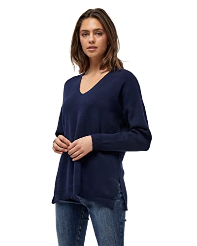 Peppercorn Rosalia V-Neck Lange Ärmel Strickpullover | Pullover Damen In Blau | Frühling Pulli Damen | Größe S von Peppercorn