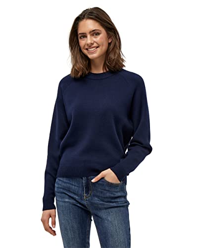 Peppercorn Rosalia Mock Neck Damen Pullover Größe M | Blauer Pulli | Strickpullover Mit Langen Ärmeln Und Stehkragen | Pullover Damen Elegant | Damenpullover Langarm von Peppercorn