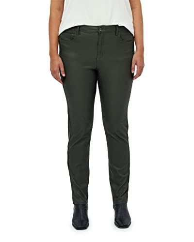 Peppercorn Damen Sibbir Pants Coated 1 Curve Grün 50 von Peppercorn