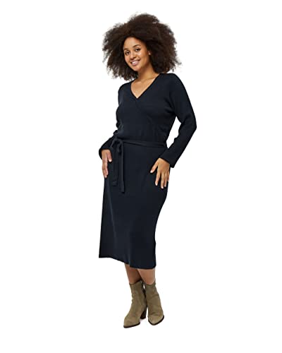 Peppercorn Damen Tana Wrap Dress 1 Curve Schwarz 52 von Peppercorn