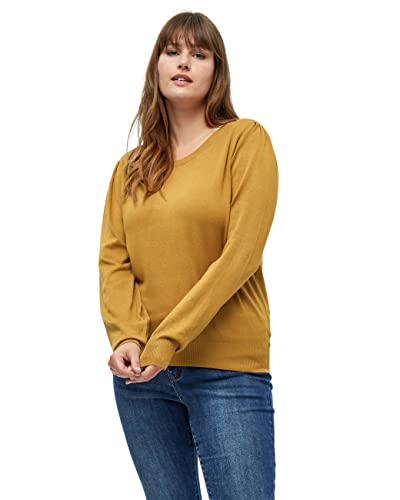 Peppercorn Damen Tana Puff Longsleeve Curve 18 Braun 52 von Peppercorn