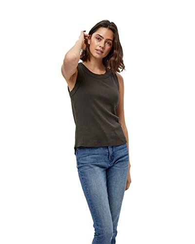 Peppercorn Dharma GOTS Runden Hals Tank Top | Damen Top In Grün | Frühling Damen Oberteile | Größe M von Peppercorn