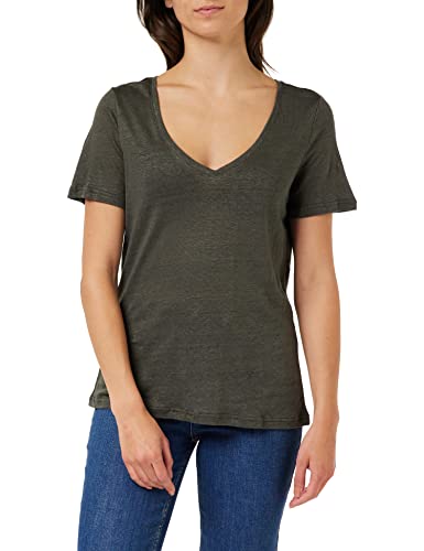 Peppercorn Dicte V-Ausschnict T-Shirt Damen | Basic Tshirt Damen | Frühling Bluse T Shirt Damen Kurzarm | Shirt Damen Elegant Mit Kurzen Ärmeln | Damen Tshirt Größen von Peppercorn