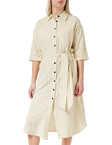 Peppercorn Heddie Shirt Kleid | Kleid Damen In Beige | Frühling Kleid Damen Elegant | Größe S von Peppercorn