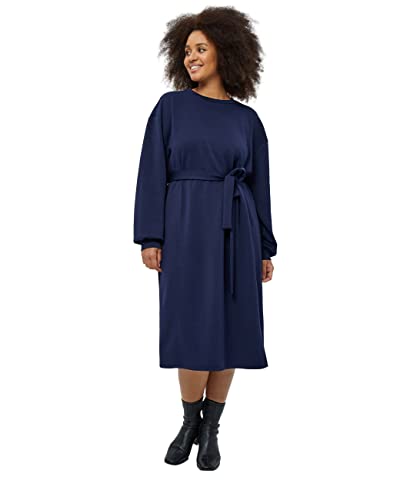 Peppercorn Laila Sweat Kleid Kurve Kleid Damen In Blau Herbst Kleid Damen Elegant Größe 50 von Peppercorn