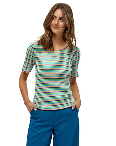 Peppercorn Leonora Gestreift T-Shirt Tshirt Damen In Grün Herbst Bluse Damen Größe M von Peppercorn