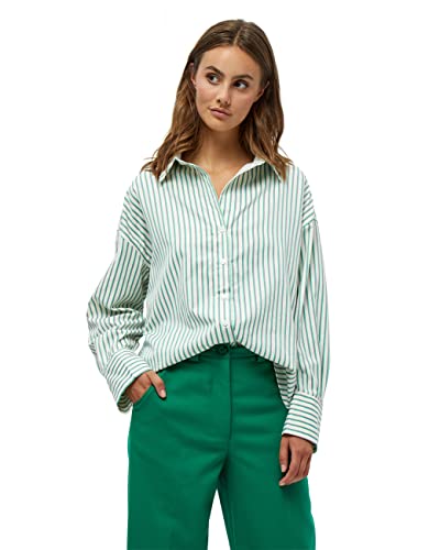 Peppercorn Liset V-Ausschnitt Shirt Shirt Damen In Grün Herbst Bluse Damen Elegant Größe L von Peppercorn