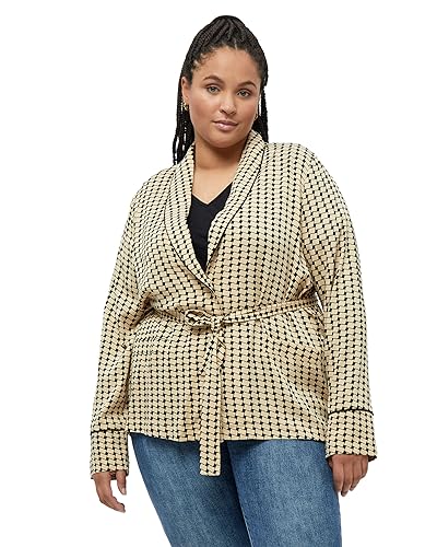 Peppercorn Lykke V-Ausschnitt Shirt Jacke Shirt Damen In Beige Herbst Bluse Damen Elegant Größe L von Peppercorn