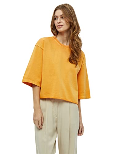 Peppercorn Marlea 3/4 Ärmel Sweat | Sweatshirt Damen In Orange | Frühling Pullover Für Damen | Größe S von Peppercorn