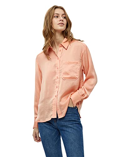 Peppercorn Martina Lange Ärmel Shirt | Shirt Damen In Orange | Frühling Bluse Damen Elegant | Größe Xxl von Peppercorn