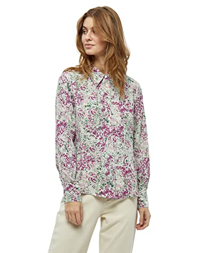 Peppercorn Marva 3/4 Ärmel Shirt | Shirt Damen In Grün | Frühling Bluse Damen Elegant | Größe Xl von Peppercorn