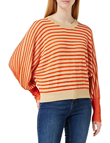 Peppercorn Mathilda Balloon Ärmel Pullover Kurve | Pullover Damen In Orange | Frühling Pulli Damen | Größe 46 von Peppercorn