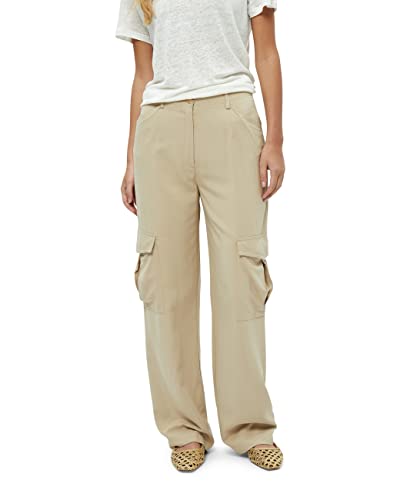 Peppercorn Milla Mid Waist Cargo Hosen | Hosen Damen In Beige | Frühling Hose | Größe S von Peppercorn