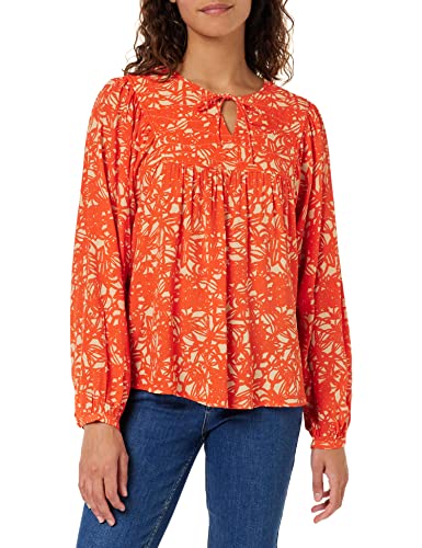 Peppercorn Millie Danea Bluse | Bluse Damen In Orange | Frühling Bluse Elegant | Größe L von Peppercorn