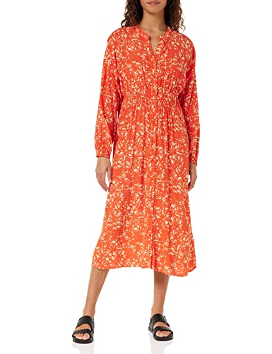 Peppercorn Millie Midi Kleid | Kleid Damen In Orange | Frühling Kleid Damen Elegant | Größe Xl von Peppercorn